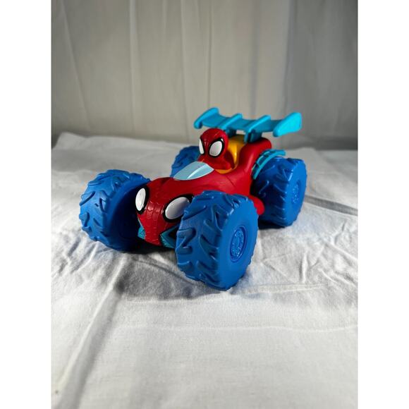 Marvel Spidey & Amazing Friends Web Climber Vehicle with Rev-Up Jazwares 2024 7" - Picture 2 of 16